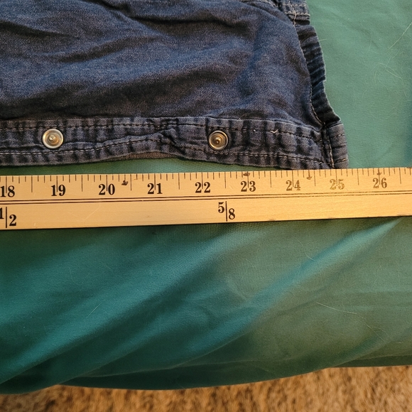 New Look Plus Size Chambray shirt button down opal buttons 1X - Picture 10 of 12